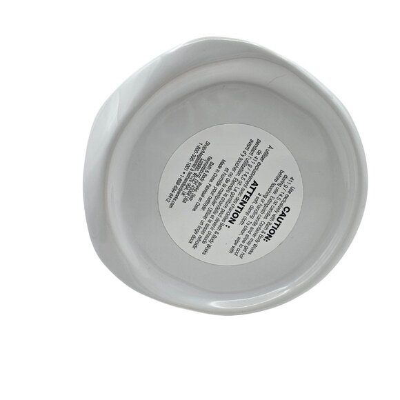 Bath & Body Works White Owl Pedestal 3 Wick Candle Holder Plant Stand - Picture 12 of 16